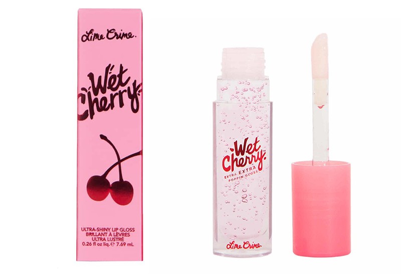 Lime Crime Extra Extra Poppin Wet Cherry Clear Lip Gloss