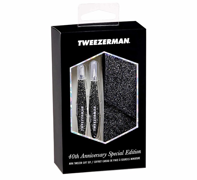 Tweezerman 40th Anniversary Mini Tweezer Set with Case