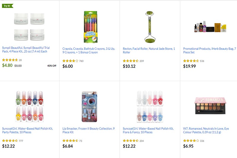 раздел с подарками на Iherb раздел с подарками на Iherb