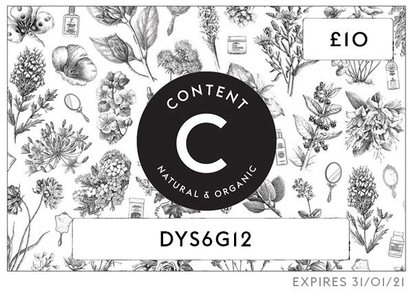 скидка £10 на Content Beauty