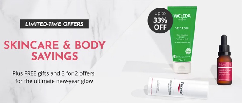 распродажа Skincare & Bodycare на Feelunique