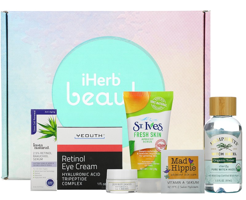 Iherb Promotional Products Skincare Favorites Beauty Box 6 Piece Kit.