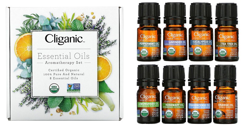 Cliganic Essential Oils Aromatherapy Set