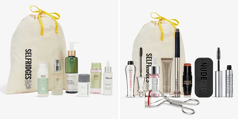 Selfridges Skincare Saviours Bundle и Selfridges Minimalistic Makeup Essentials Bundle