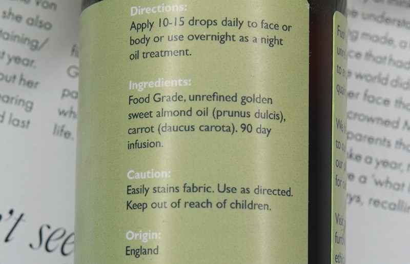 Fushi Carrot Oil отзывы