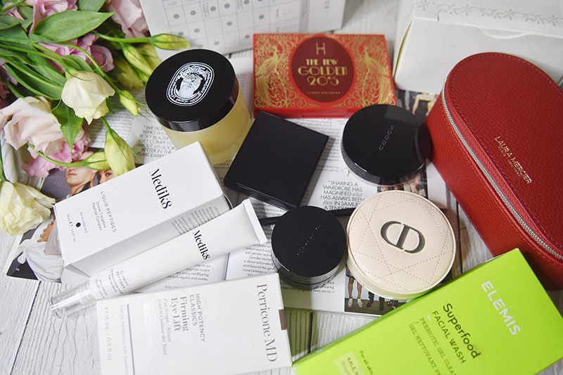 покупки Dior, Perricone MD, Surratt, Elemis, Laura Mercier, Suqqu, Nuface, Paul & Joe, Linda Hallberg, Diptyque, Medik8