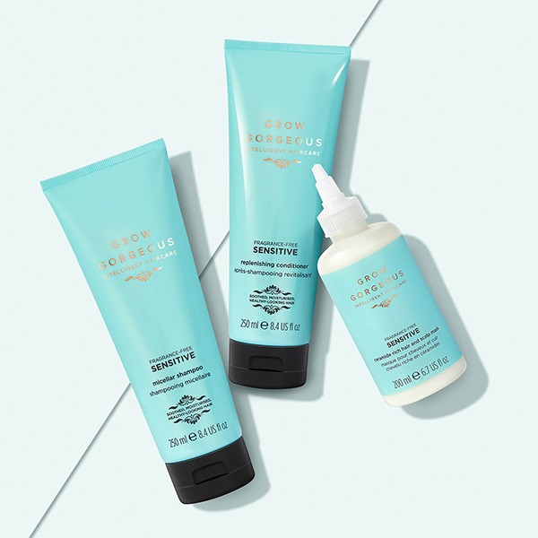 Серия для чувствительной кожи головы от Grow Gorgeous