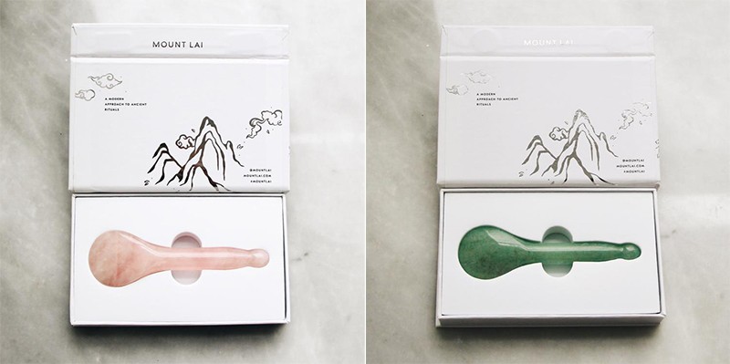 Mount Lai The Rose Quartz Acupressure Gua Sha Spoon