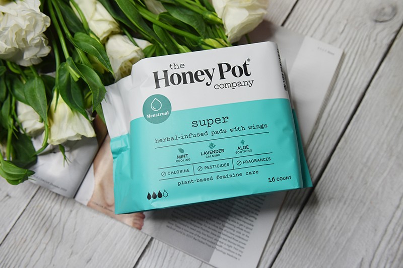 The Honey Pot Company Herbal-Infused Pads with Wings