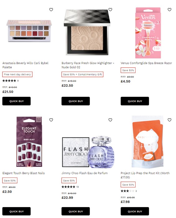 скидки для Lookfantastic