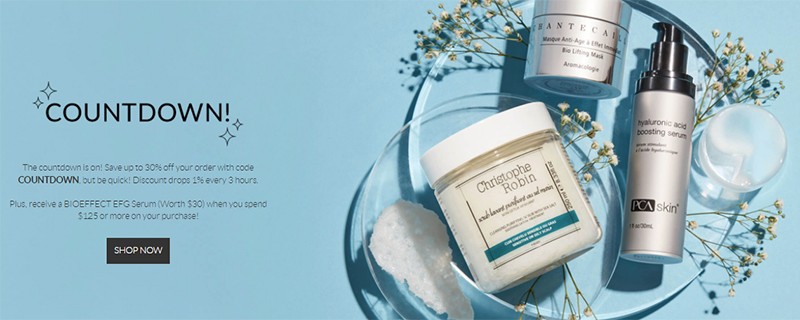 скидка 30% на SkinStore