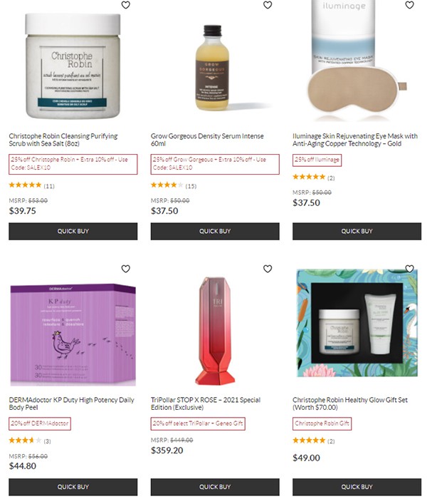 экстра-скидка на SkinStore