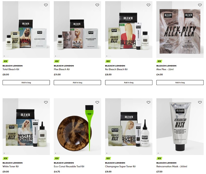 Косметика Bleach London на BeautyBay