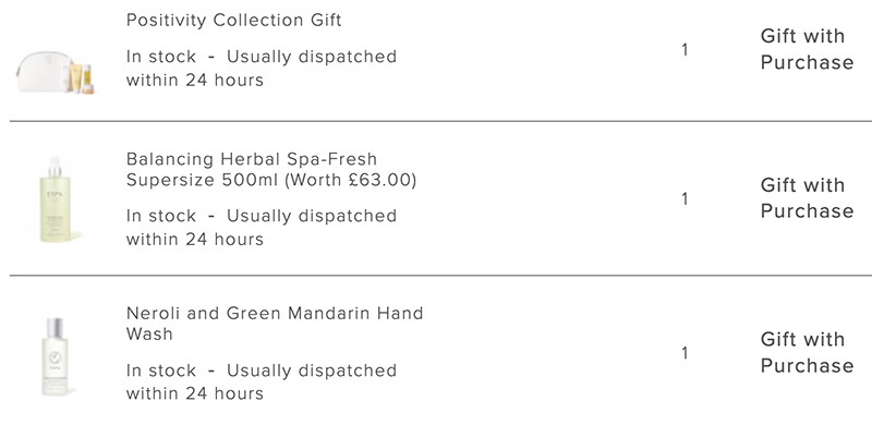 скидка 25% на ESPA