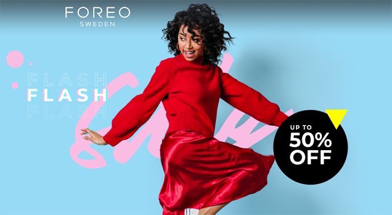 скидки до 50% на Foreo