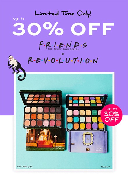 скидки до 30% на Revolution x Friends скидки до 30% на Revolution x Friends