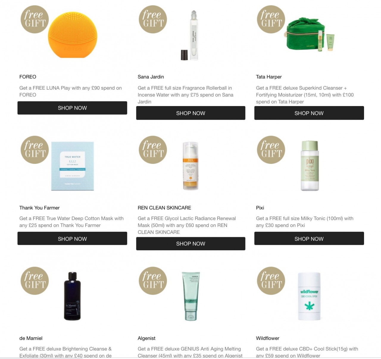 подарки на cult beauty подарки на cult beauty