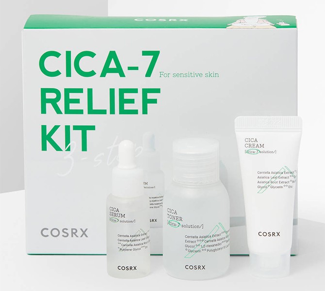 Cosrx Cica-7 Relief Kit For Sensitive Skin Cosrx Cica-7 Relief Kit For Sensitive Skin