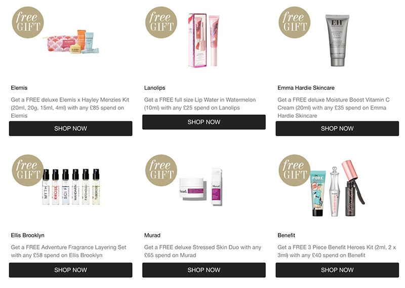 Подарки на Cult Beauty Подарки на Cult Beauty