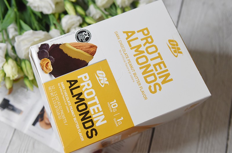 Optimum Nutrition Protein Almonds Dark Chocolate Peanut Butter 12 Packets