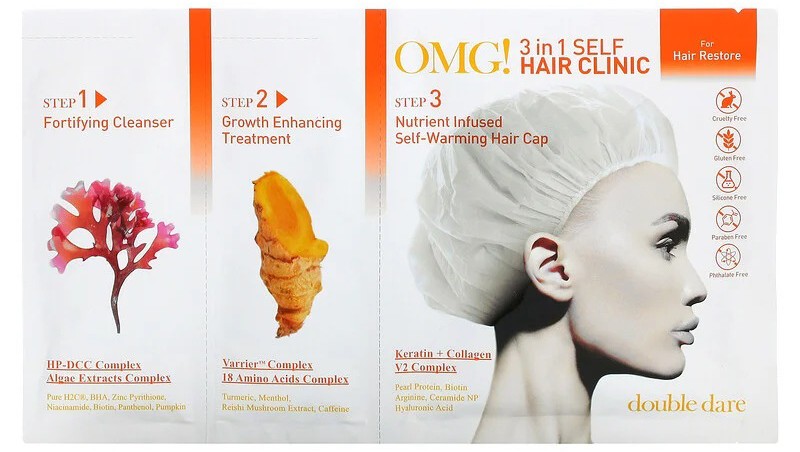 Double Dare OMG! 3-in-1 Self Hair Clinic For Hair Restore 3 Step Kit