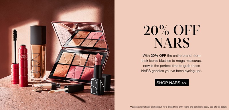 скидка 20% на Nars на Cult Beauty скидка 20% на Nars на Cult Beauty