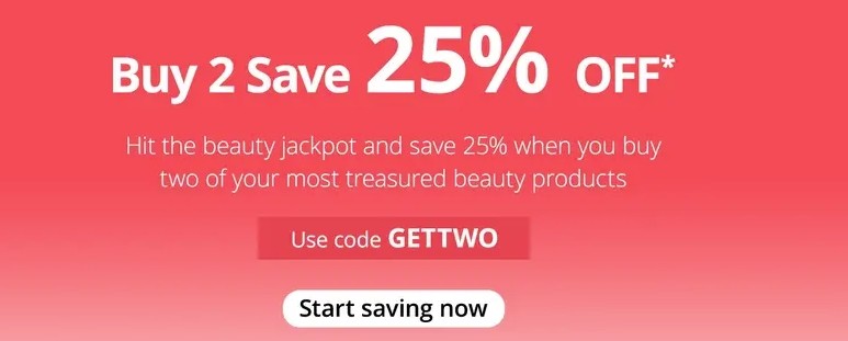  скидка 25% при покупке двух товаров на Feelunqiue 