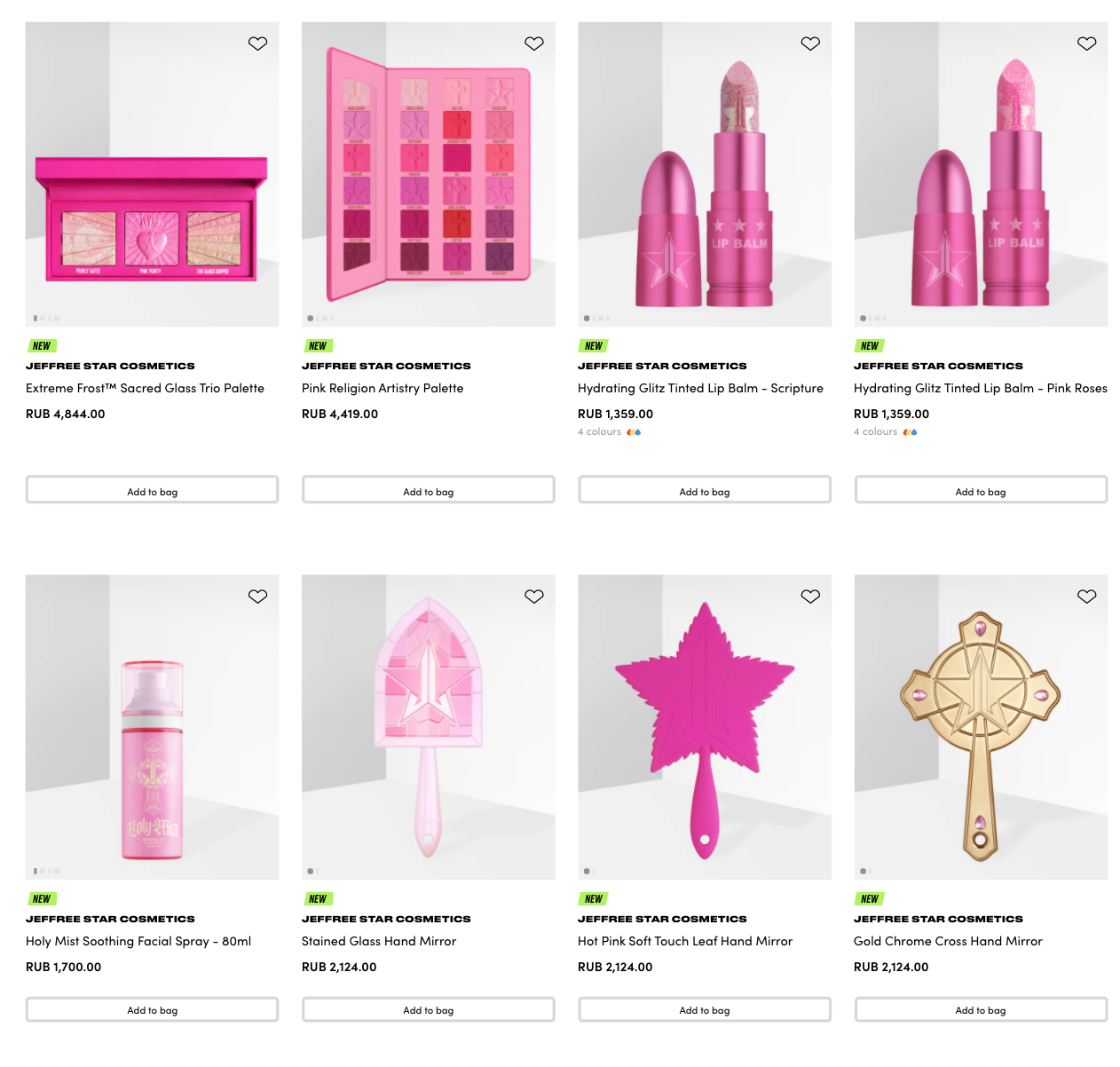 Jeffree Star Cosmetics Pink Religeon