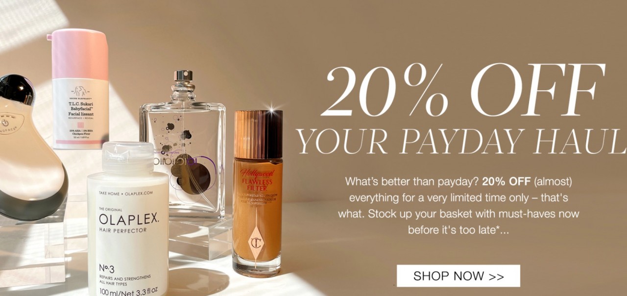 Скидка 20% на Cult Beauty