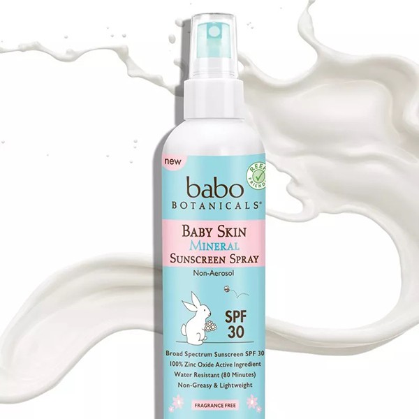 Babo Botanicals Baby Skin Mineral Sunscreen Spray SPF 30 Fragrance Free Babo Botanicals Baby Skin Mineral Sunscreen Spray SPF 30 Fragrance Free