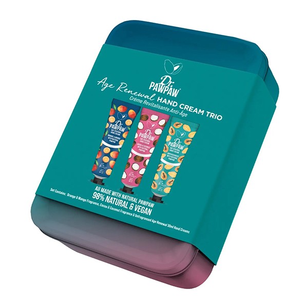 Dr.PawPaw Age Renewal Hand Cream Trio Tin Gift Set Dr.PawPaw Age Renewal Hand Cream Trio Tin Gift Set
