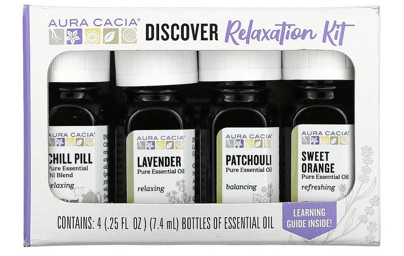 Aura Cacia Discover Relaxation Kit Essential Oils Aura Cacia Discover Relaxation Kit Essential Oils