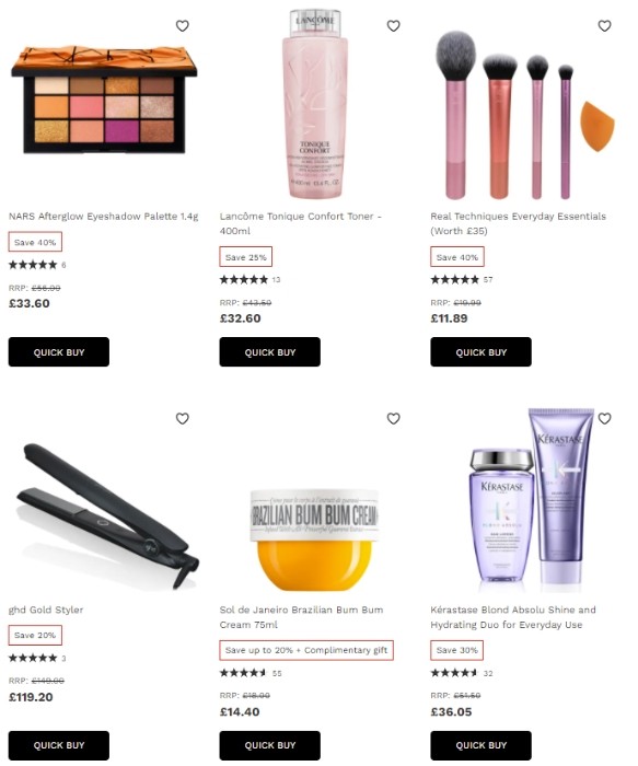 распродажа на LookFantastic распродажа на LookFantastic