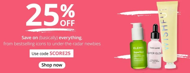 скидка 25% на FeelUnique
