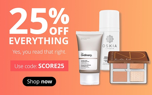 скидка 25% на Feelunique