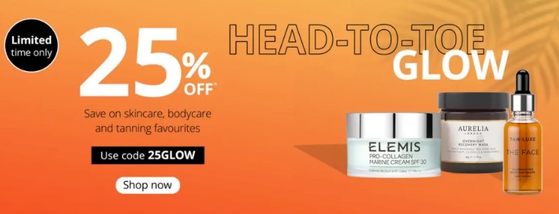 скидка 25% на Feelunique 