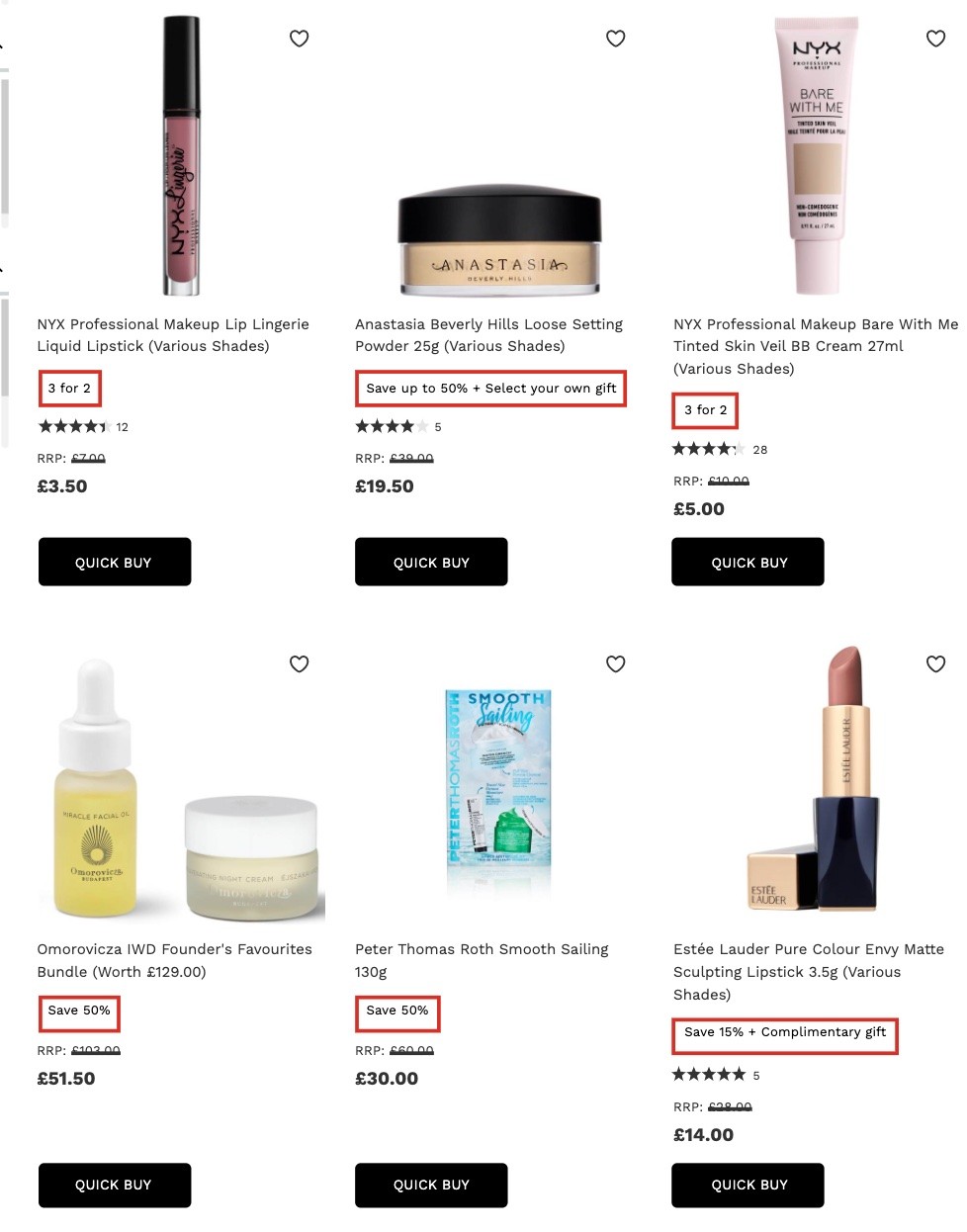 скидка 50% на LookFantastic скидка 50% на LookFantastic