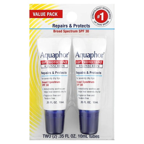 Aquaphor Lip Protectant + Sunscreen SPF 30 2 Tubes (стоимость $9.99) Aquaphor Lip Protectant + Sunscreen SPF 30 2 Tubes (стоимость $9.99)