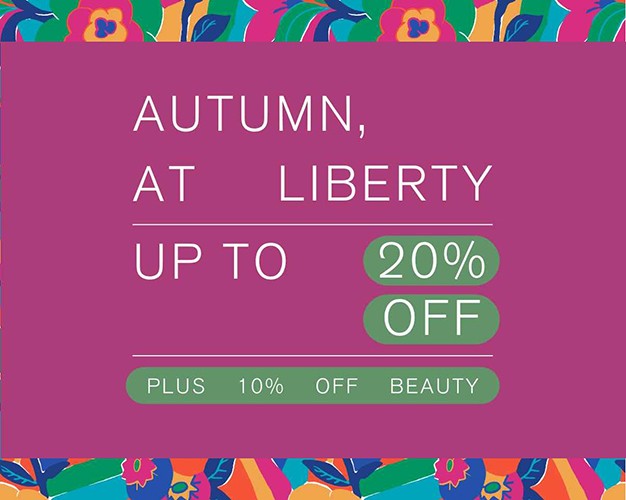 скидки до 20% на Liberty