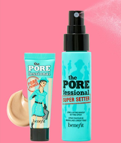 Benefit Joy to the Pores Pore Minimising Face Primer & Makeup Setting Spray Duo Gift Set