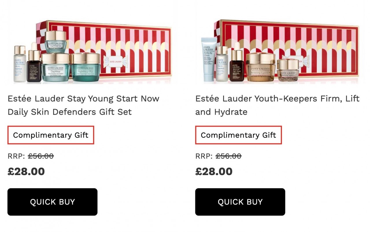 скидка 50% на наборы Estee Lauder + подарок