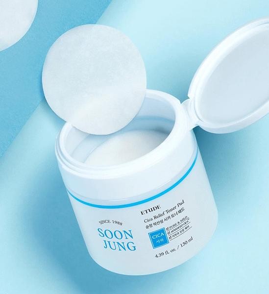 Etude Soon Jung Cica Releif Toner Pad