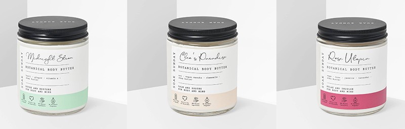 Баттеры для тела от Soak Sunday