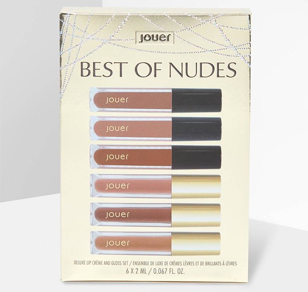 Jouer Cosmetics Best of Nudes Deluxe Lip Crème & Gloss Set