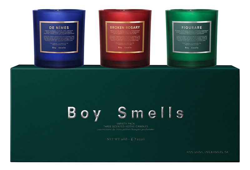 Boy Smells Holiday Votive Candle Set