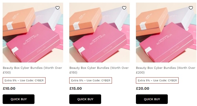 Beauty Box Cyber Bundles