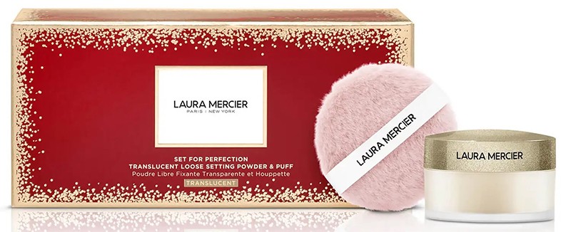 Laura Mercier Set For Perfection Translucent Loose Setting Powder and Puff Set