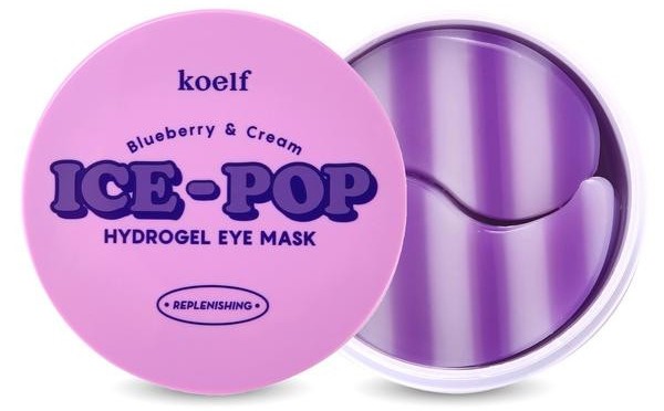 Koelf Ice-Pop Hydrogel Eye Mask Blueberry & Cream