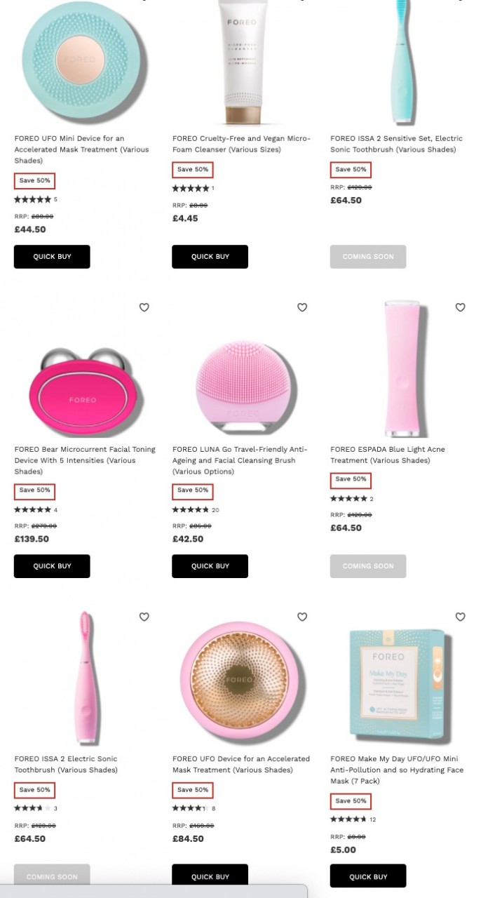скидки на foreo