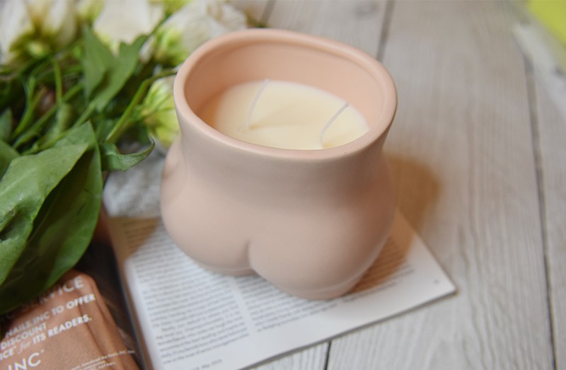 MÆGEN Curve Candle Pale Pink MÆGEN Curve Candle Pale Pink